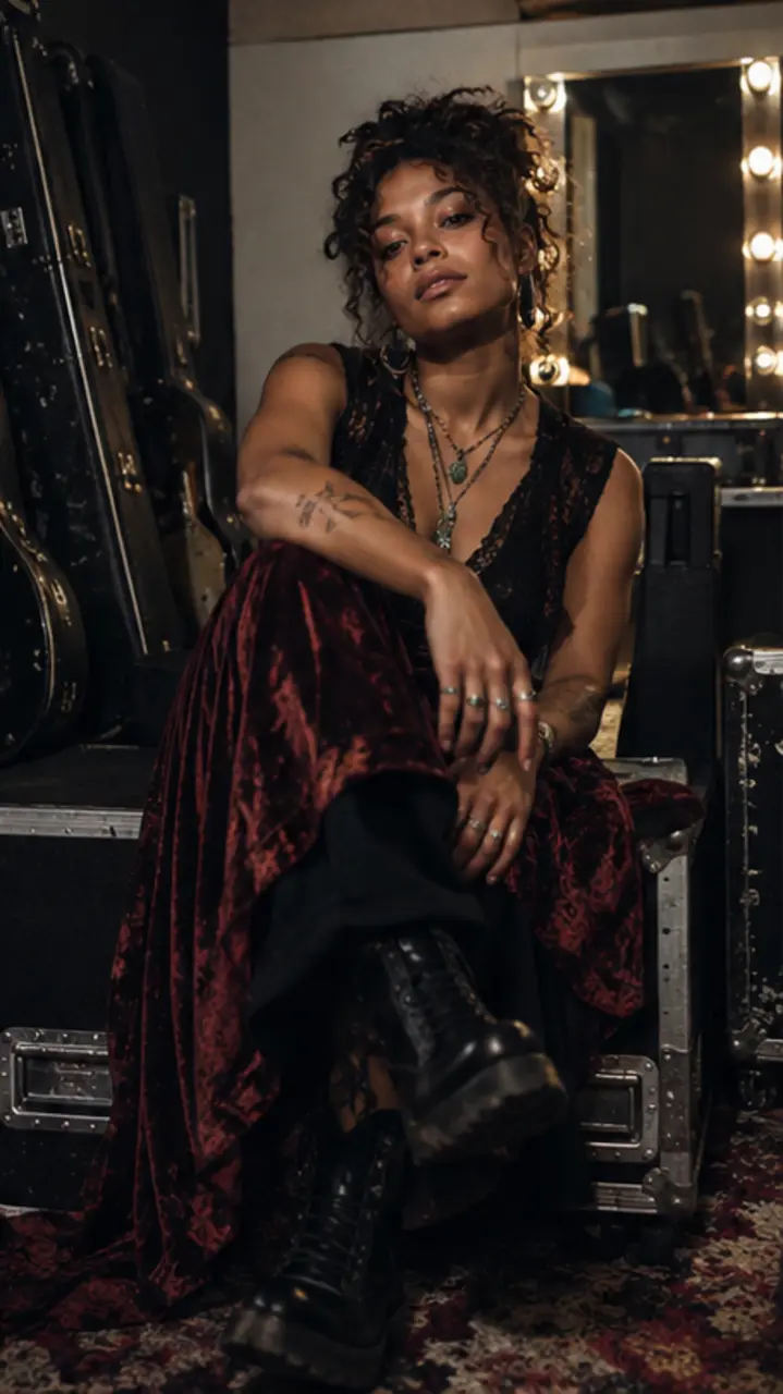 Artist portrait captured backstage