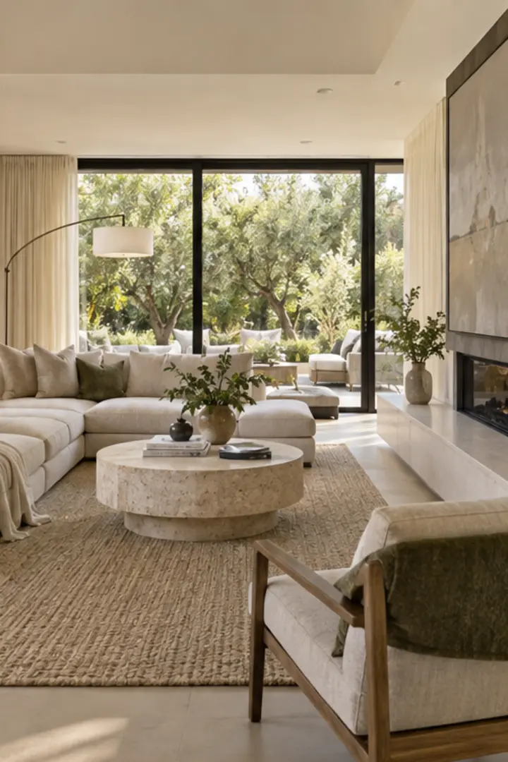 Naturally lit living room in the featured property